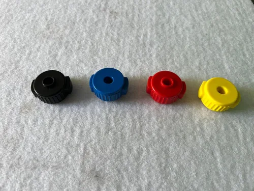 Vista 3 de Paquete de 5 tuercas de platillo de liberación rápida de 0.315 pulgadas para platillo de jazz tambor accesorios (negro)