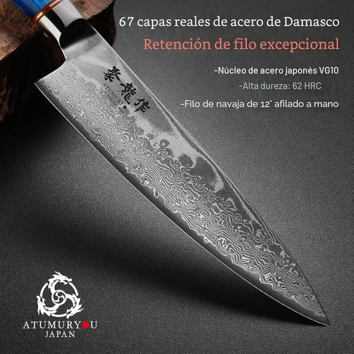 Vista 3 de JPCK Juego de cuchillos de chef japonés