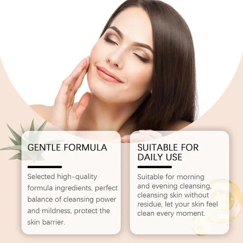 Vista 8 de Gel exfoliante para rostro y cuerpo, limpiador facial suave, gel natural para exfoliar, exfoliante facial de limpieza profunda, exfoliante