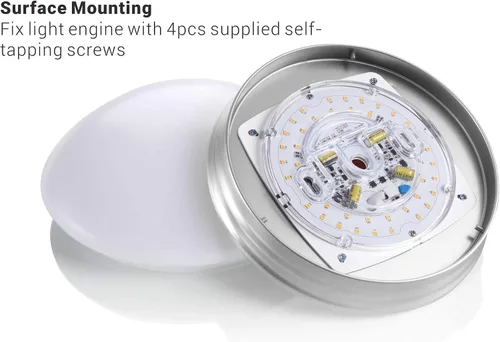 Vista 6 de Legental - Motor de luz LED de 3", tamaño total de 4.04 pulgadas, 10 W, 850 LM, luz diurna de 5000 K, módulo de reacondicionamiento regulable