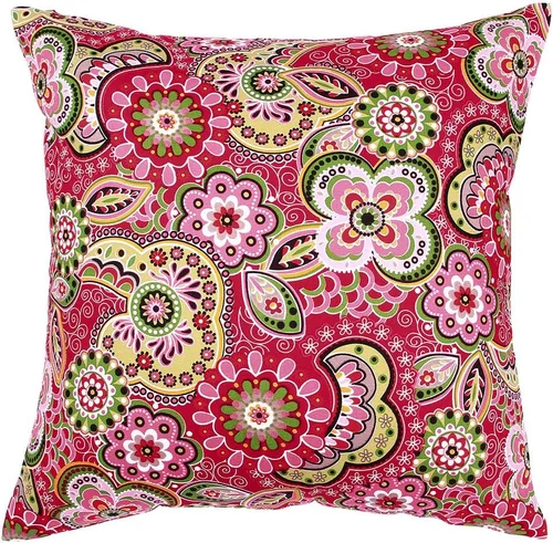 Vista 11 de TangDepot - Fundas de almohada decorativas 100% de algodón con estampado floral, fundas de almohada hechas a mano - (12 x 12 pulgadas, Negro Claro)