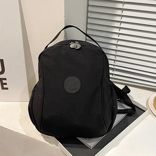 Vista 6 de Mochila impermeable para mujer, elegantes bolsas de mensajero, bolsa cruzada con múltiples compartimentos, Negro