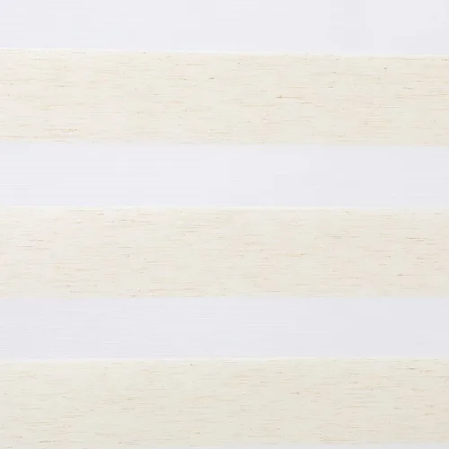 Vista 4 de Persianas enrollables sin cordones con diseño de cebra, de doble capa, para privacidad y control de la luz, color blanco (36 x 72 pulgadas)