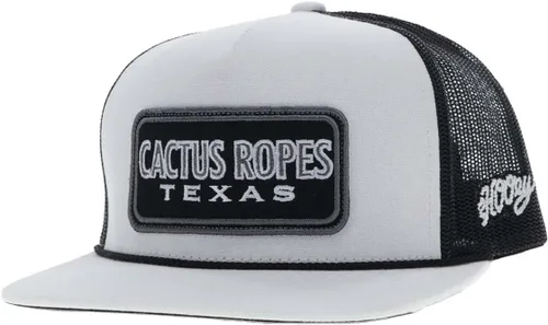 Vista 32 de HOOEY Adjustable Snapback Trucker Hat with Cactus Ropes Logo