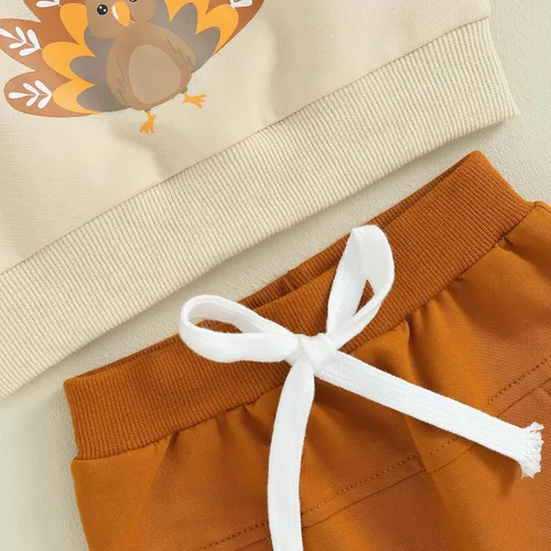 Vista 5 de FYBITBO Conjunto de sudadera de manga larga para bebé, niño, niña, Navidad, otoño, invierno