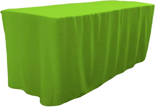 Vista 29 de LA Linen Mantel ajustable de popelina de poliéster, 96.2 in de largo x 30.0 in de ancho x 76.2