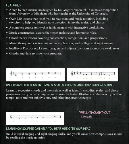 Vista 6 de eMedia Music Theory Tutor, Volume 1 - Learn at Home