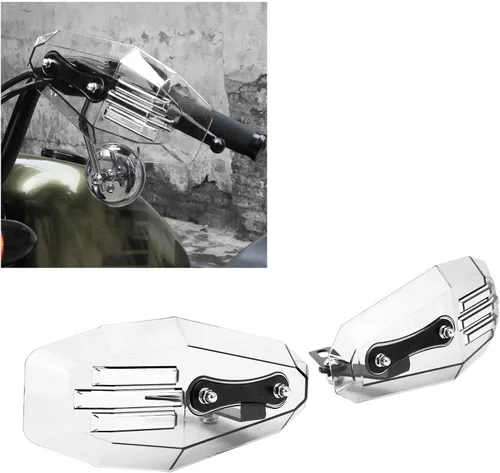 Vista 7 de KIMISS Protectores de mano para motocicleta, 2 unidades de protectores de mano para motocicleta, protector de cepillo de mano, barra protectora