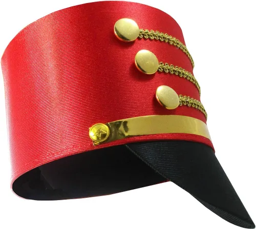 Vista 4 de Sombrero de disfraz de cascanueces mayor con anillo de maestría de juguete para niño
