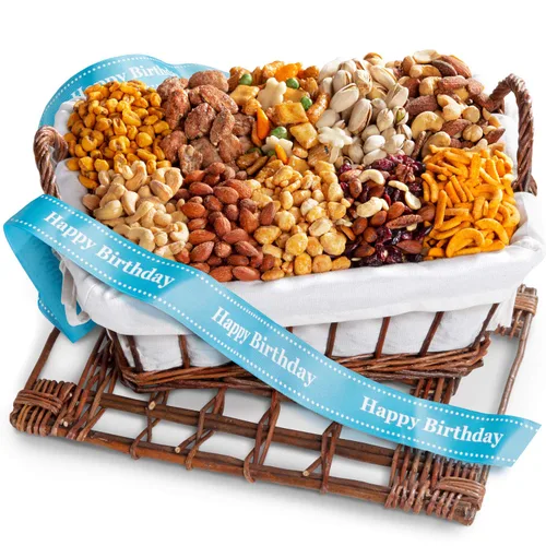 Vista 4 de Snack Attack - Cesta de regalo gourmet.