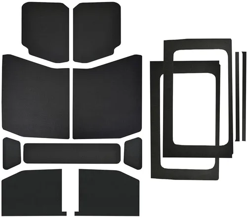 Vista 12 de Design Engineering 50289 Kit de Revestimiento Interior del Techo con Aspecto de Cuero Gris Boom Mat Amortiguador de Sonido Compatible con Jeep