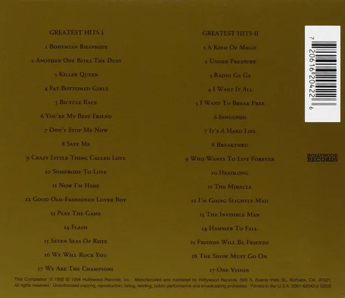 Vista 2 de Queen: Greatest Hits I & II