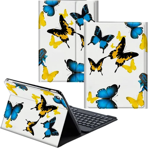 Vista 95 de Para Samsung Galaxy Tab S6 Lite Funda 2022/2020 Teclado Inalámbrico Desmontable Y Cubierta De Soporte De Cuero PU Funda Protectora Para Samsung