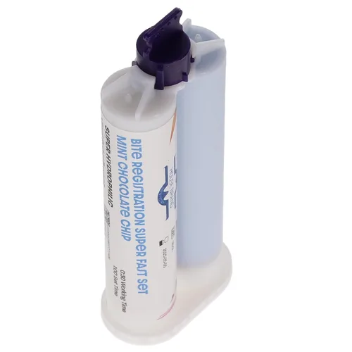 Vista 3 de 210103, material de impresión de registro de mordeduras de set rápido, chispas de chocolate menta 2/Pk 1.7 fl oz, kit de cartucho dental saborizado