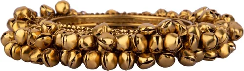 Vista 6 de Efulgenz Boho Vintage Antique Gypsy Tribal Indian Oxidized Bell Charm Bracelet Bangle Set Jewelry, Perfect