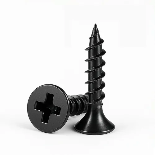 Vista 14 de Kit de Ensamblaje de Tornillos para Madera #6, Juego de Tornillos Autorroscantes de Cabeza Plana Phillips Drive, Tornillos Pequeños para Gabinetes