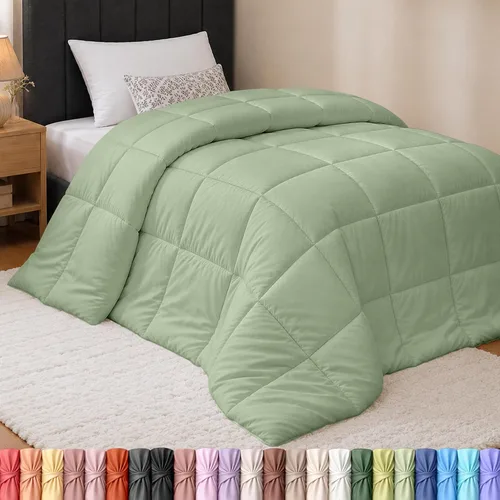 Vista 34 de Utopia Bedding - Juego de edredones de plumón con inserción de edredón acolchado con esquinas y pestañas, edredones alternativos cosidos en caja