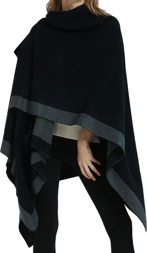 Vista 5 de ecoinway Cárdigan tipo chal para mujer, diseño de ruana, con múltiples bolsillos, Multi