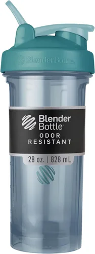 Vista 21 de BlenderBottle - Botella agitadora Pro Series ideal para batidos de proteínas y preentrenamiento, 32 onzas, color negro