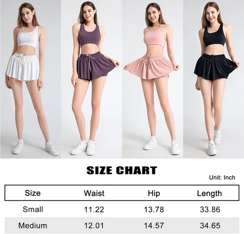 Vista 6 de DOOVID Pantalones cortos fluidos para mujer, pantalones cortos deportivos de mariposa, pantalones cortos deportivos de verano, correr, yoga