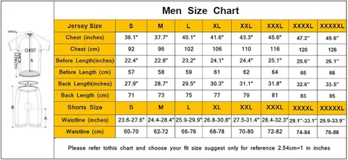 Vista 3 de Men Cycling Jersey Conjunto de ropa de ciclismo de manga corta