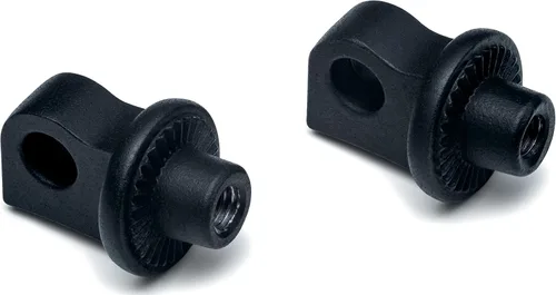 Vista 2 de Kuryakyn 6774 Componente de control de pie de motocicleta: Adaptadores de clavija estriados de parada ajustable, cromado, 1 par