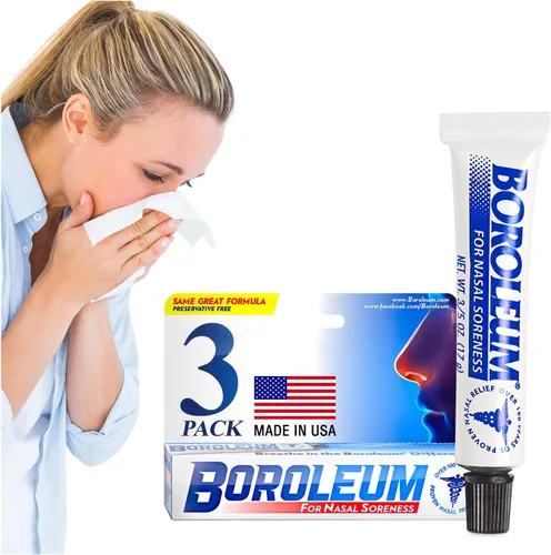 Vista 15 de Boroleum para dolor nasal, tubo de 17 gramos, 3/5 onzas