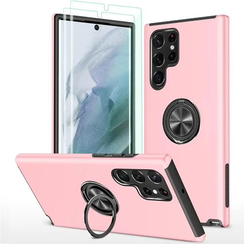 Vista 8 de Funda para Samsung Galaxy S22 Ultra, S22 Ultra con protector de pantalla de TPU flexible autorreparable [2 unidades], funda invisible de grado