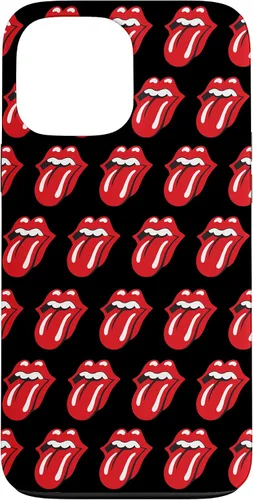 Vista 24 de Rolling Stones Classic Tongue Logo Repeat - Carcasa para iPhone 17, color negro