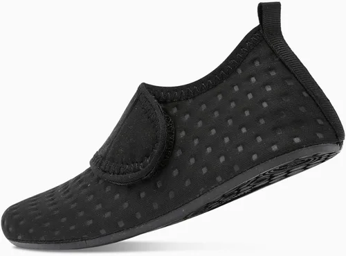 Vista 4 de Scurtain - Zapatos acuáticos para niños, calcetines acuáticos de secado rápido con sensación de pies descalzos para niños, niñas y bebés con suela