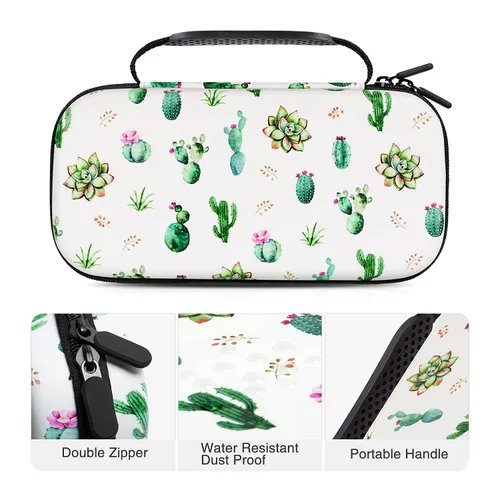 Vista 4 de Lokigo Switch Carry Case Compatible for Nintendo SwitchSwitch OLED, Portable Switch Carrying Case for Boys Girls with 16 Game Card Slots for Console