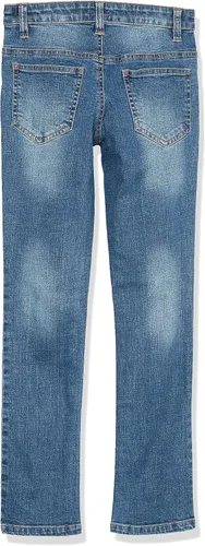 Vista 4 de Democracy Pantalones de mezclilla de pierna recta Petite Ab Solution para mujer