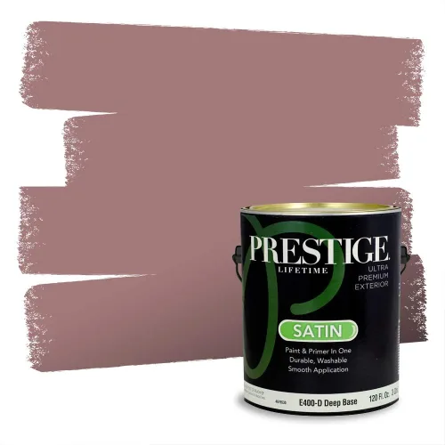 Vista 345 de Prestige Paints Pintura exterior e imprimación en uno, 1 galón, plano, coincidencia comparable de Valspar* Amber Rose*