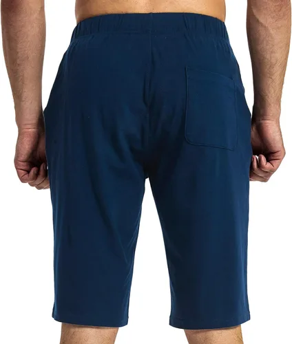 Vista 3 de HARTPOR Pantalones cortos de algodón para hombre de 12 pulgadas de largo, pantalones cortos de yoga para entrenamiento, pijama atlética, pantalones