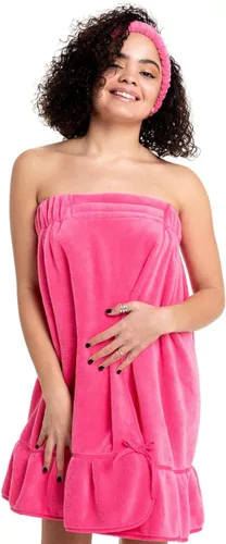 Vista 4 de Envoltura de spa - Toalla para mujer - Envoltura de bata de spa para mujer - Pareo de playa - Batas de dama de honor - Aqua