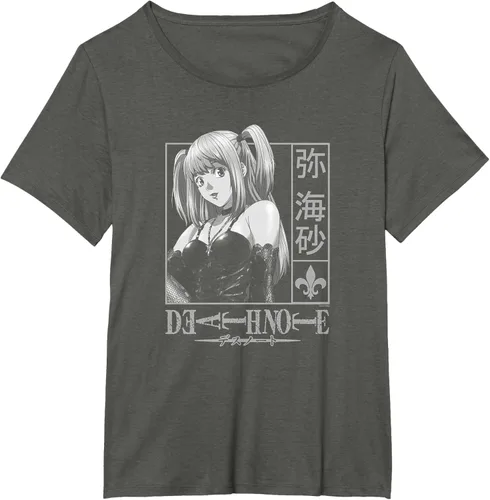 Vista 14 de Death Note Camiseta de anime Misa Kanji Frame Negro