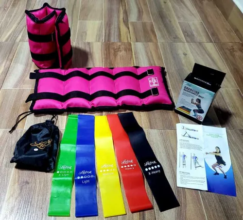 Vista 3 de Kit gluteos con bandas en latex