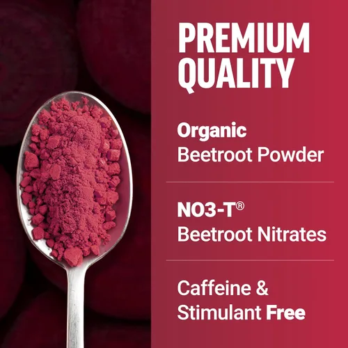 Vista 3 de Force Factor Total Beets - Delicioso superalimento en polvo con nitratos para apoyar un corazón saludable, circulación, flujo sanguíneo, óxido