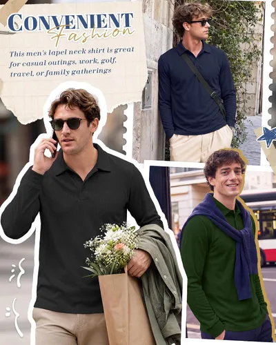 Vista 2 de Neer Paquete de 3 camisetas tipo polo para hombre