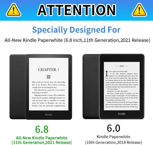 Vista 58 de Funda para tablet Kindle Fire 7 2019/2017 lanzamiento 9ª/7ª generación 7 pulgadas, ligera, protectora de piel sintética, cubierta inteligente