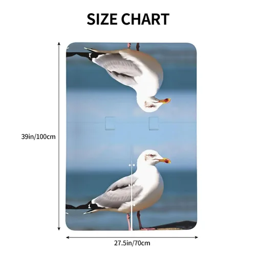 Vista 5 de Baby Car Seat Canopy Cover for Mom, Soft Breathable Nursing Breastfeeding Covers Multi Use Stroller Sun Shade Newborn Shower Gift，Cute Seagull