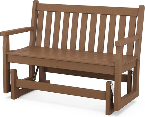 Vista 5 de POLYWOOD® Planeador de jardín tradicional, gris pizarra Pizarra gris