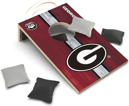 Vista 53 de SOAR Juego de Cornhole de mesa NCAA y altavoz Bluetooth
