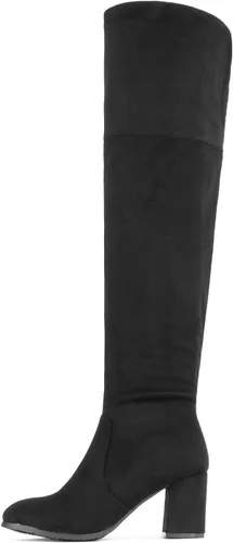 Vista 2 de Botas mosqueteras por encima de la rodilla Dream Pairs para mujer, con tacón grueso
