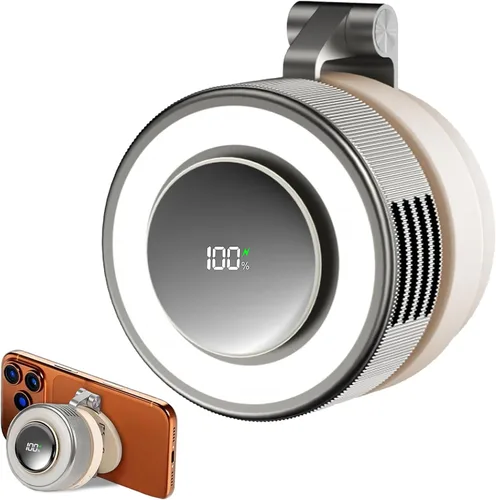 Vista 10 de Ventilador portátil con clip, ventilador personal mini ventilador Paquete de 1 (A-naranja)