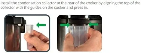 Vista 4 de GJS Gourmet Colector de agua de condensación de repuesto compatible con olla a presión multifunción Insignia