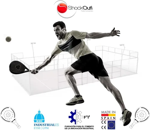 Vista 8 de ShockOut Dual Pro Grip + Overgrip (blanco/amarillo) - Sistema combinado de absorción de impactos y mejora de agarre para deportes de raqueta