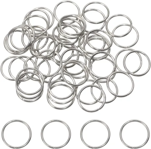 Vista 7 de Shapenty Anillos de salto abiertos de acero inoxidable para llavero, collar, pulsera, aretes, colgante, joyería, hallazgo, fabricación de dijes