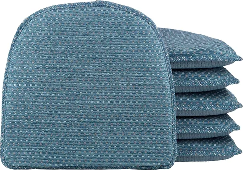 Vista 132 de Klear Vu Raindrop The Gripper - Cojines antideslizantes para silla, suaves y cómodos, almohadillas para asiento, almohadón para cocina, comedor u