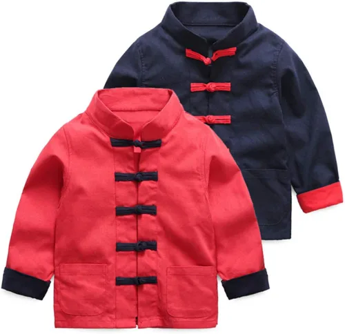 Vista 2 de Mud Kingdom - Disfraz de abrigo de vestir chino estilo Tang para niños